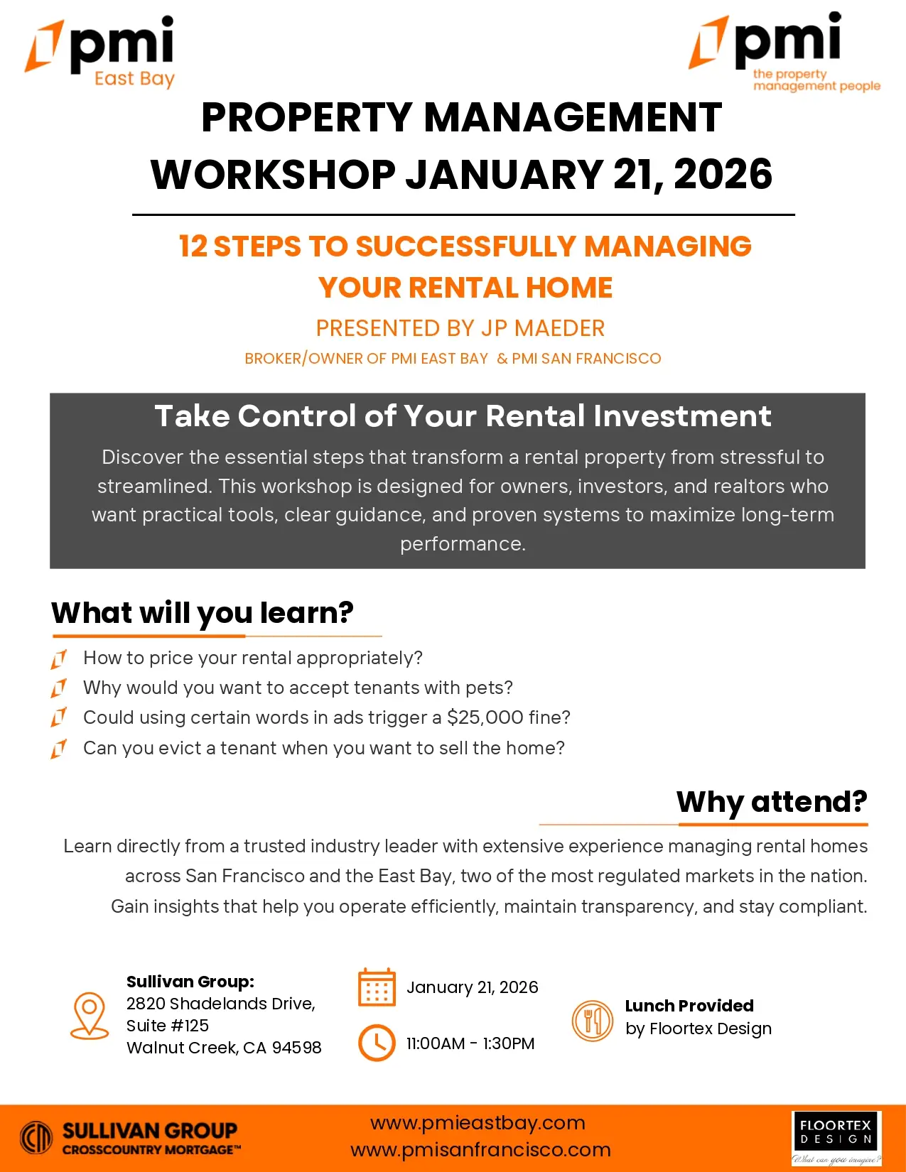 Property Managment Workshop Flyer